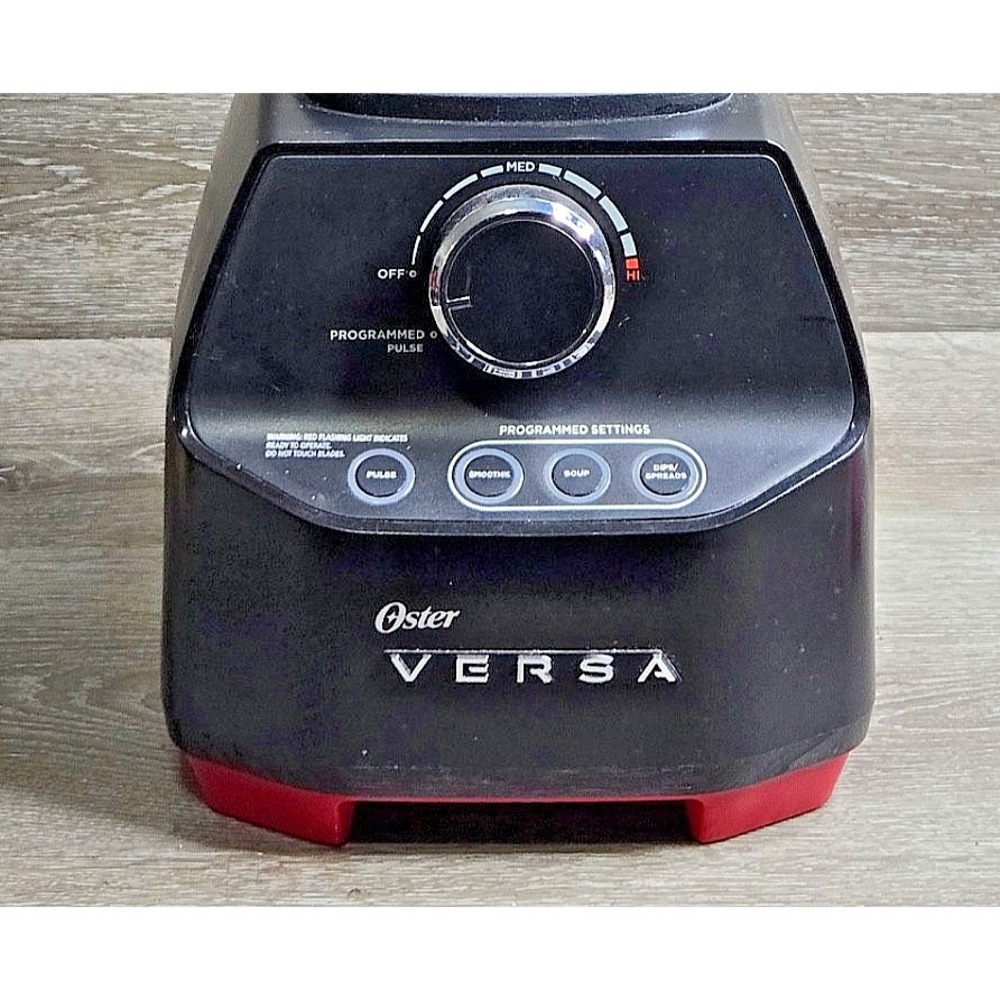 Oster BLSTVB-RV0-000 Versa Pro Blender Motor Base Black Red 1400W Tested